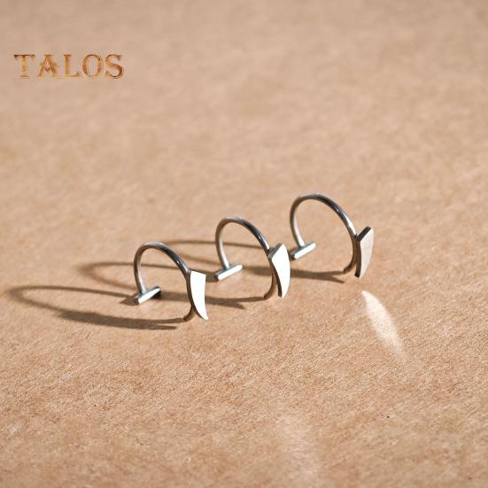 2 par leppe negler Halloween cosplay hoggtenner rustfritt stål glatt ikke-piercing polert maskerade partyshow Leppesmykker leppestifter