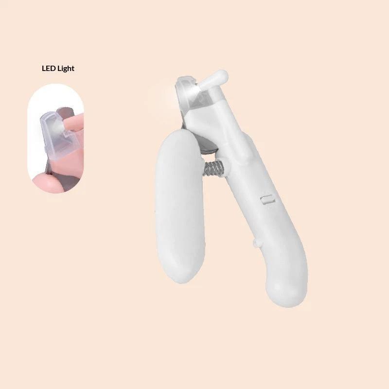 Led Light Pet Nail Clipper Professional Grooming Scissors With Light File For Dogs Cats Small Animals Paw Trimmer Anti Splatter