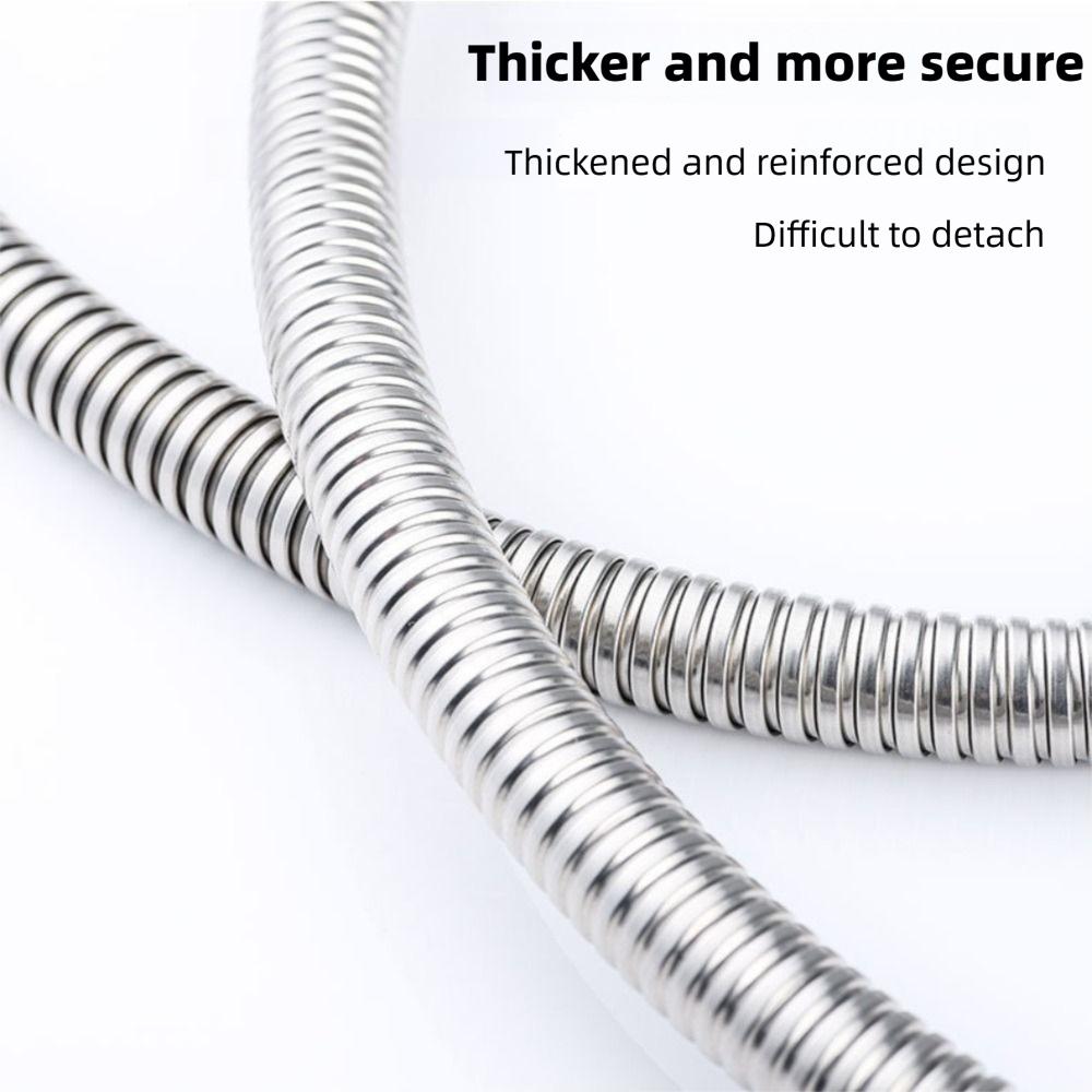 Large Bore Shower Head Hose Stainless Steel Shower Extension Tube High Pressure Shower Hose  Home