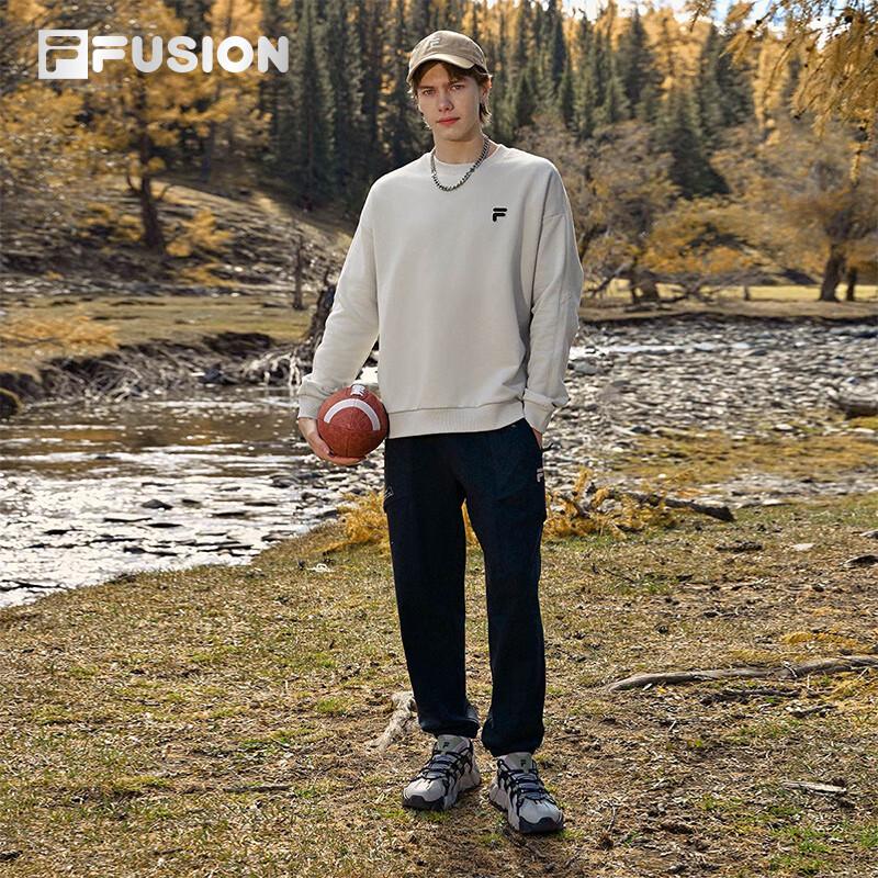 Fila FUSION Couple's Loose Fit Fleece Sweatshirt