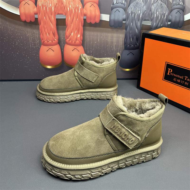 

Men s Boots Casual Sports Men s Shoes Large Fleece Warm Snow Boots 44