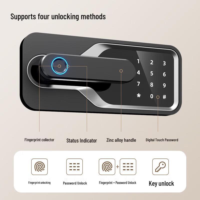 Deli Fingerprint Password Safe
