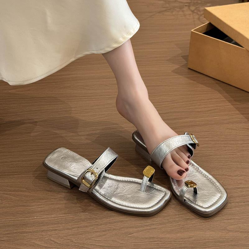 Women's French retro high-quality non-slip wear-resistant sandals new comfortable multifunctional anti-odor slippers