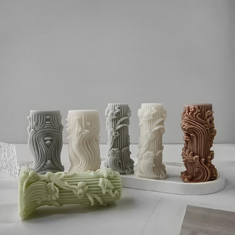 Kerzenformen Zylinderförmige Bastelform zur Herstellung von künstlerisch geschwungenen Kerzen