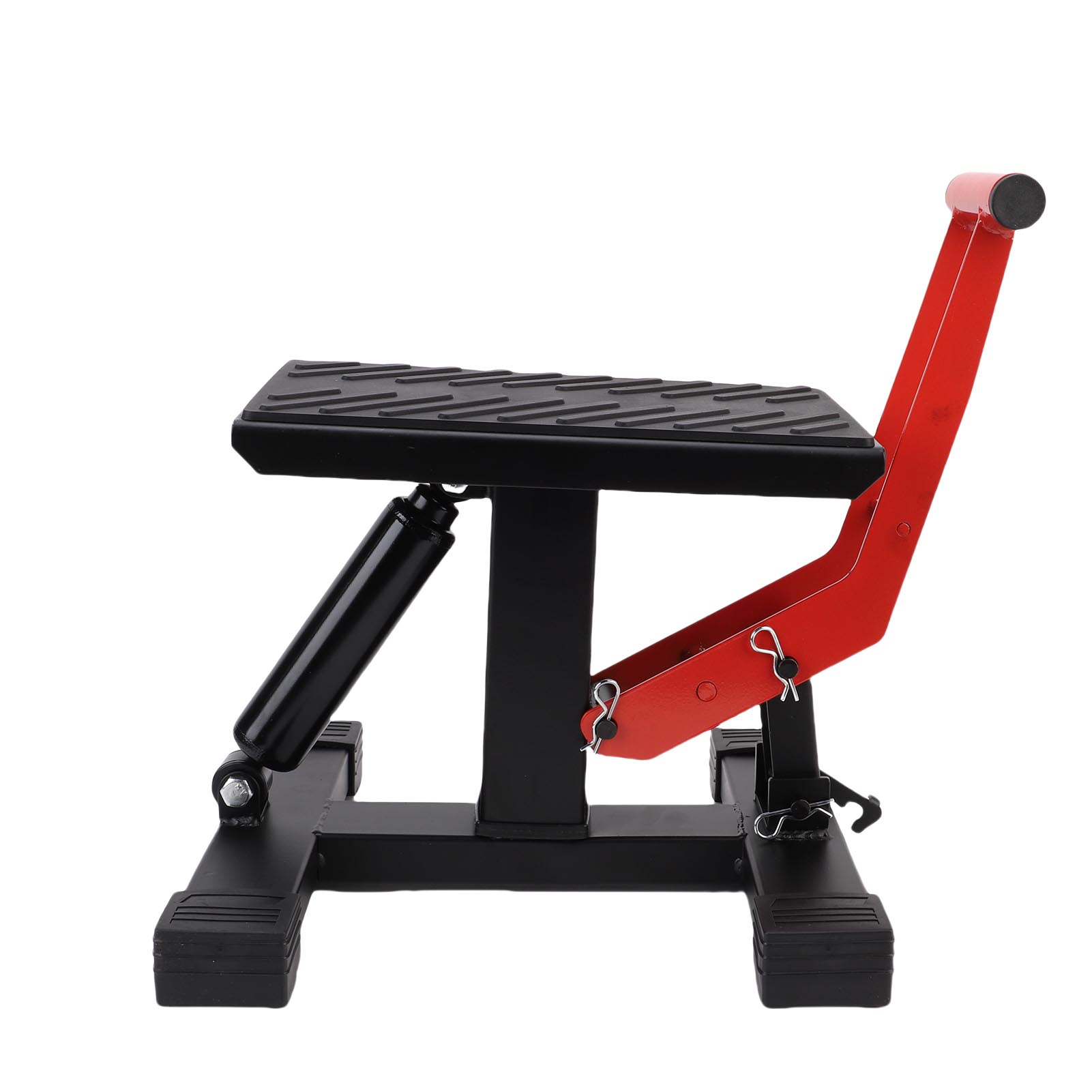 

Подставка-лифт для питбайка, грузоподъемность 440 фунтов, регулируемая высота, нескользящее основание, подъемная подставка для мотоцикла для обслуживания