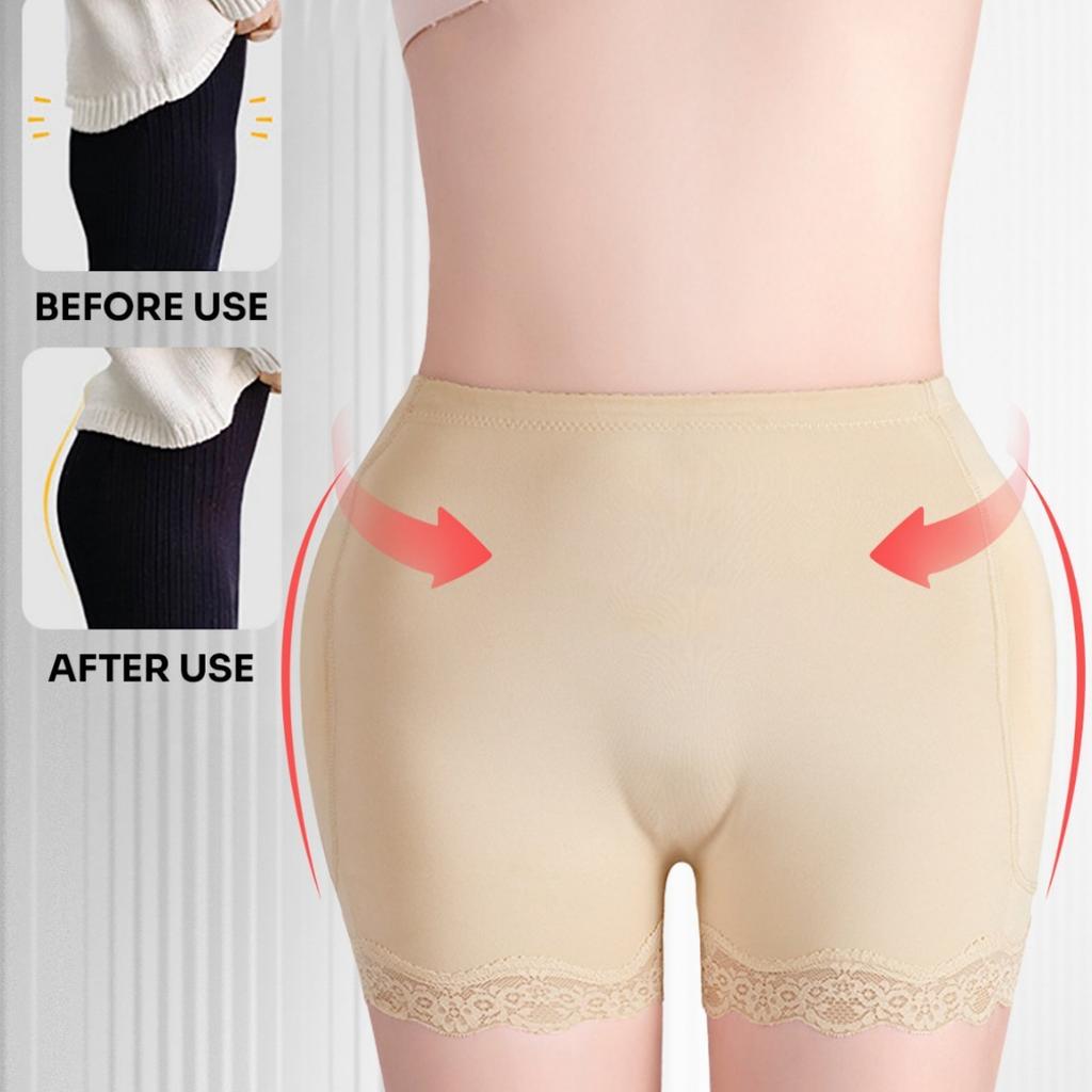 Ladies' Belt-slimming Pants, Hip And Hip Lifting Pants, Lace Edge With Padding, Adjustable Belt-slimming Style