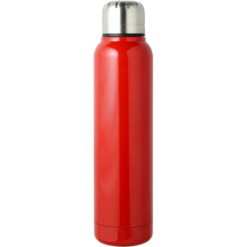Living Water Bottle, 350ml, Direct Drinking, Screw Cap, Vacuum Insulated, Stainless Steel, Keeps Hot or Cold, Red