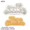 Merry & Happy Christmas Greeting Card Silicone Mold for Handmade Soap and Scented Candle