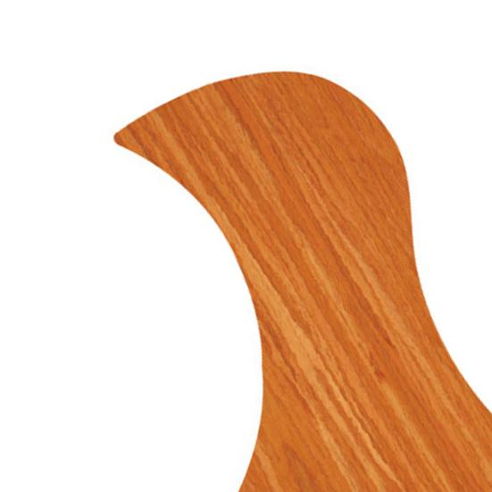 Gitarren-Schlagbrett Selbstklebend Kratzfest Ersatz Nussbaumholzmaserung Wasserförmig Akustikgitarren-Schutz Kratzschutzplatte für Gitarristen