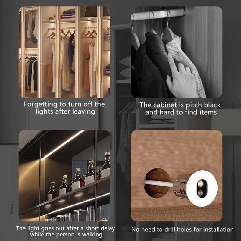 Penetrable Wooden Partition Touch Sensor Led Light Switch Hand Sweep Dimmable Touch Dimmer For Mirror Cabinet Shelf Lamp