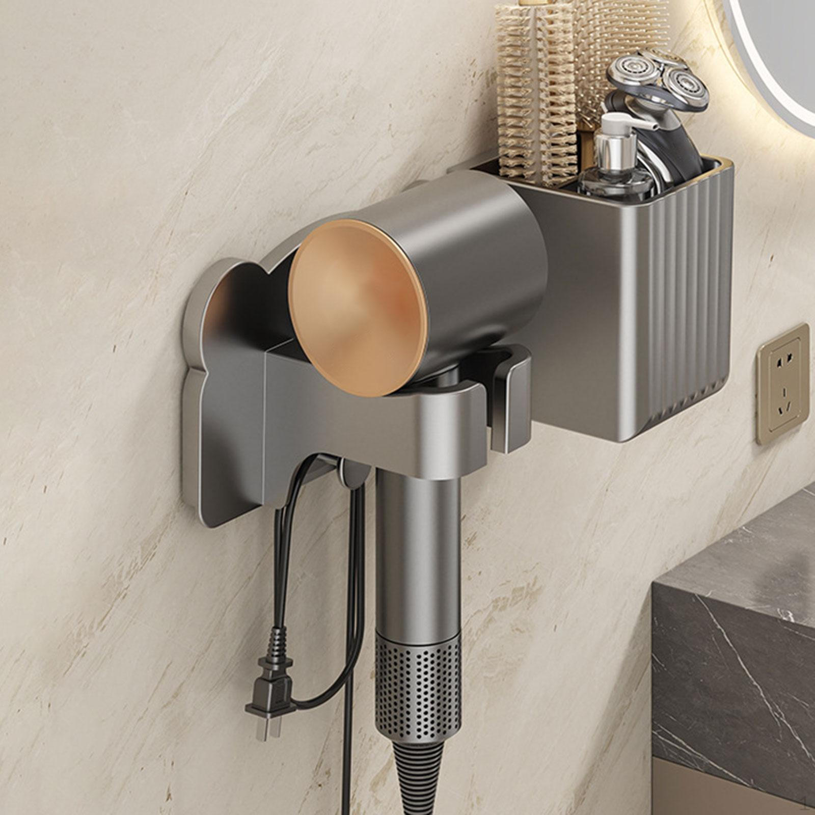 

Держатель настенный органайзер для ванной комнаты стойка для спальни серый