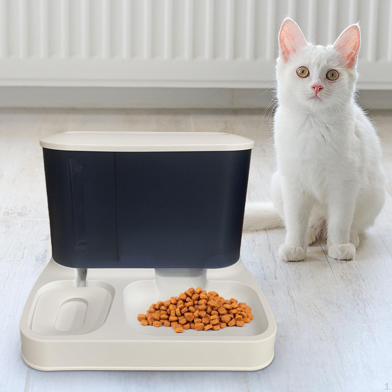 

Диспенсер для корма для кошек и собак, большой объем воды, нескользящий, практичный синий