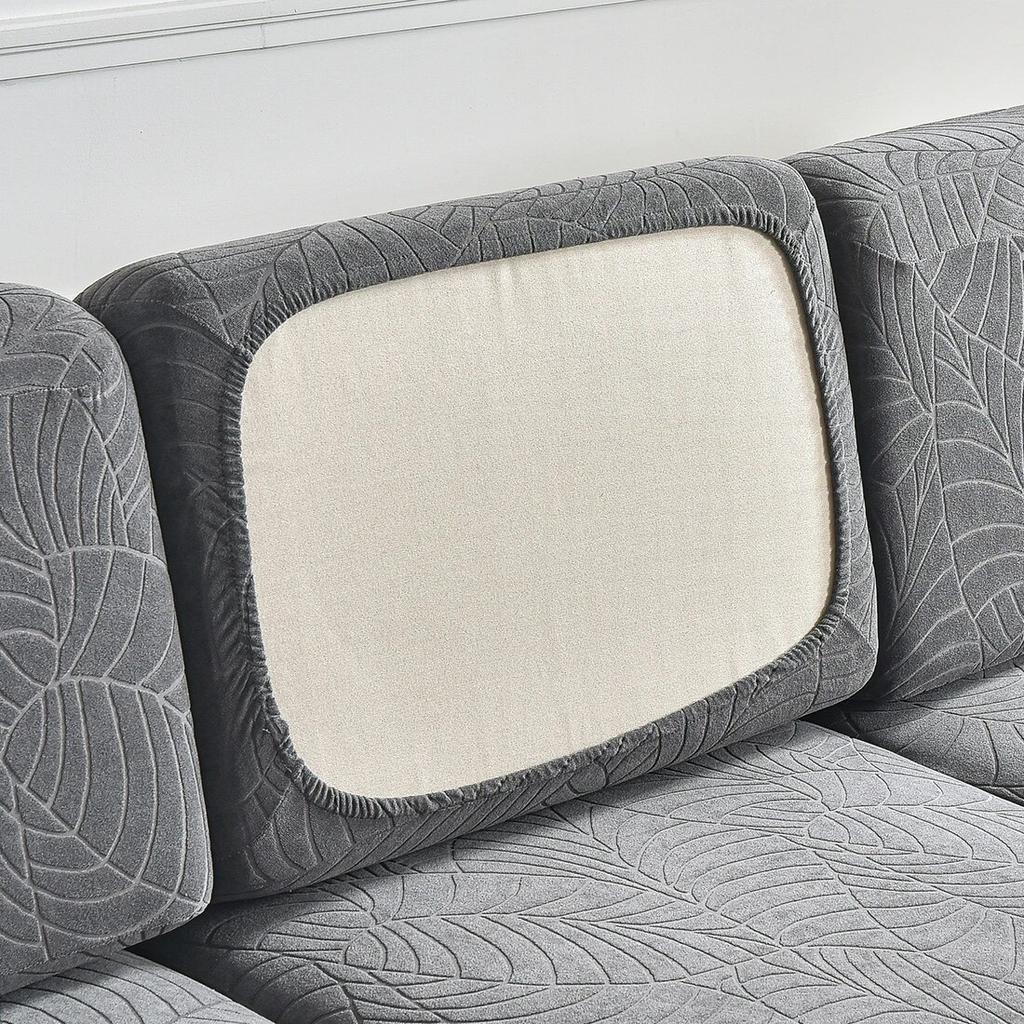 Wasserdichter Sitzkissenbezug, Jacquard, elastischer Sofabezug, verstellbarer, abnehmbarer Möbelschutz für Haustiere, Kinderstuhlbezug