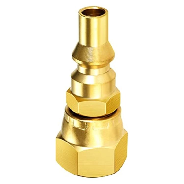 Practical Brass Reducing Adapter Effective Grilling Brass Pipe Adapter Functional Quick Connectors for Machines