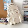 Schoolbag1011 new cute college style large capacity backpack female student schoolbag Korean version pain bag transparent mesh pocket backpack