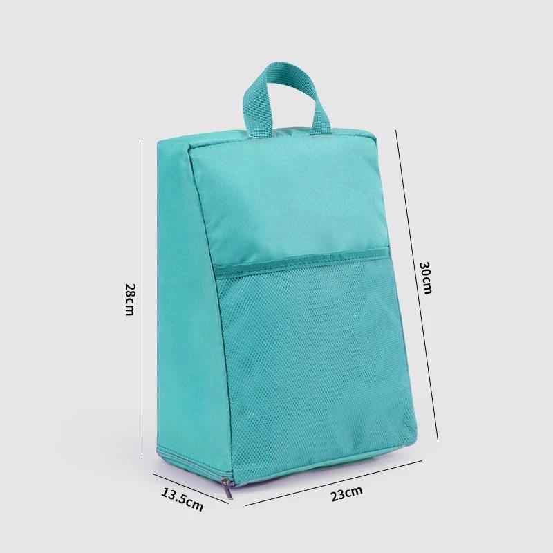 Portable Shoe Storage Bag Versatile Outdoors Clothing Organizer Bags with Mesh Pouch Multi-functional Underwear Storage Handbag