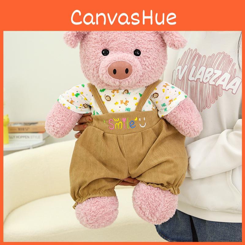 Wear Trousers Suspender Teddy Bear Pig Plush Toy Stuffed Animal Doll Gift Kids