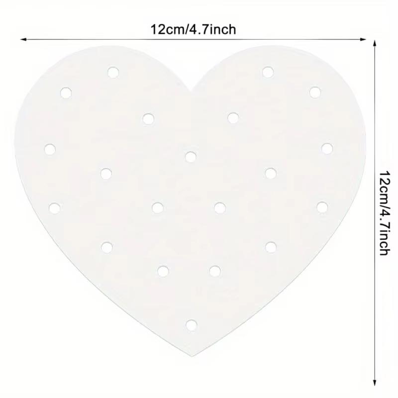 

Acrylic Heart-Shaped Lollipop Display Stand Perforated for Parties Celebrations Events - Candy Holder Decoration