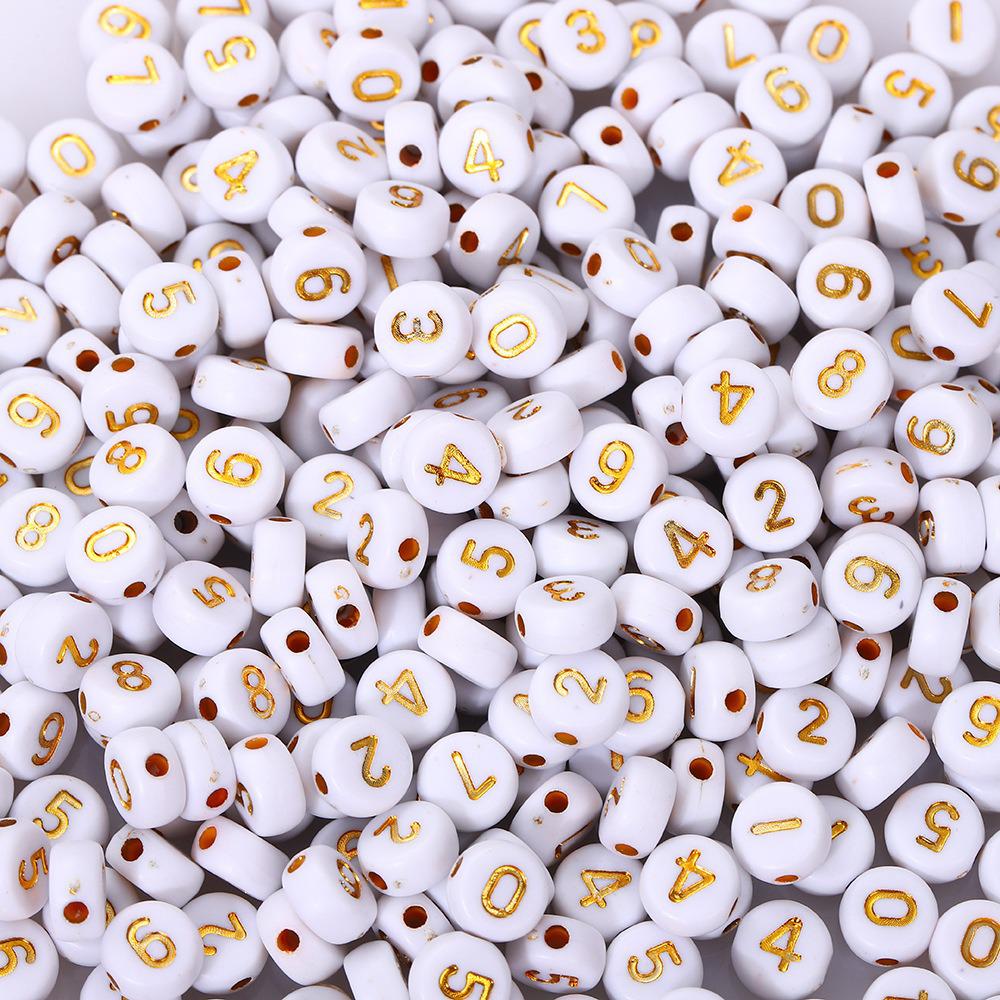 Acrylic Letter Beads for Kids' Jewelry Making – Educational DIY Beading Accessories