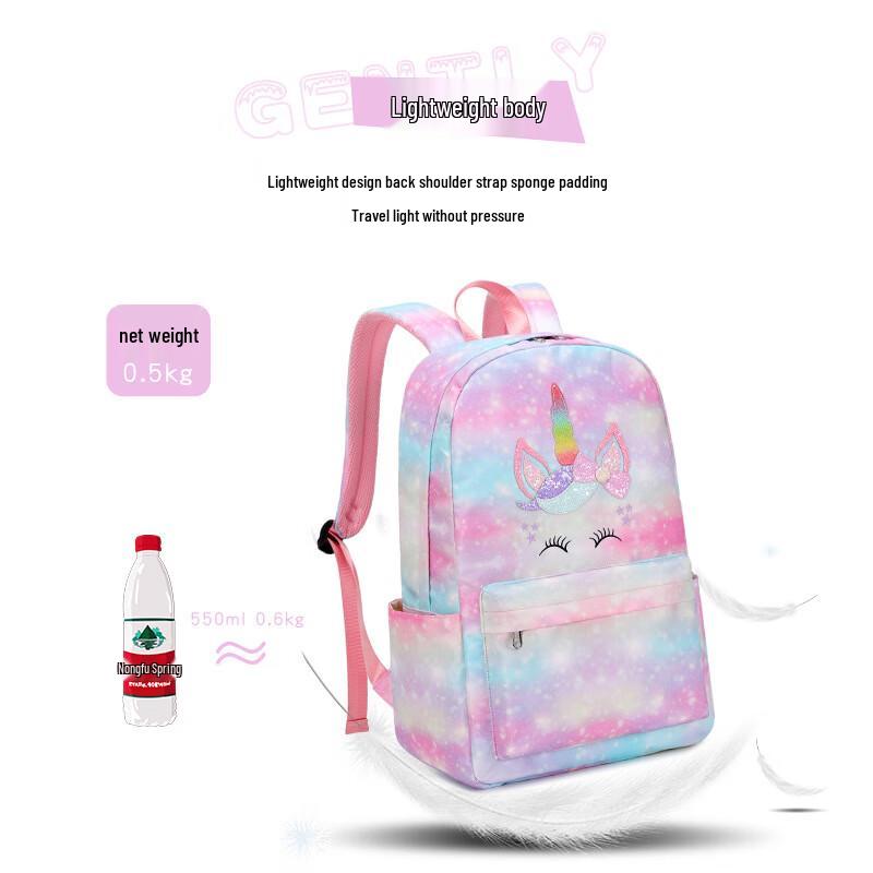 

Rainbow Unicorn School Backpack 3-Piece Set