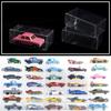 Car Display Case, 1/64 Scale Vehicle Model Display Boxes Clear Plastic Toy Car Model Display Boxes for Hot Wheels and Matchbox
