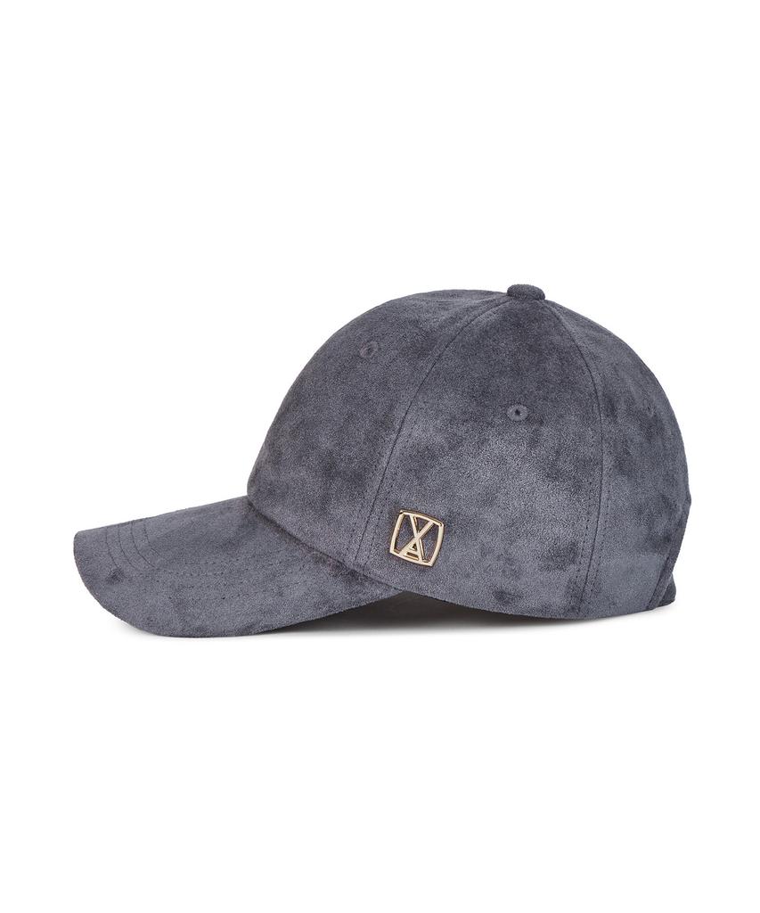 Bajal Va Square Suede Ball Cap Charcoal