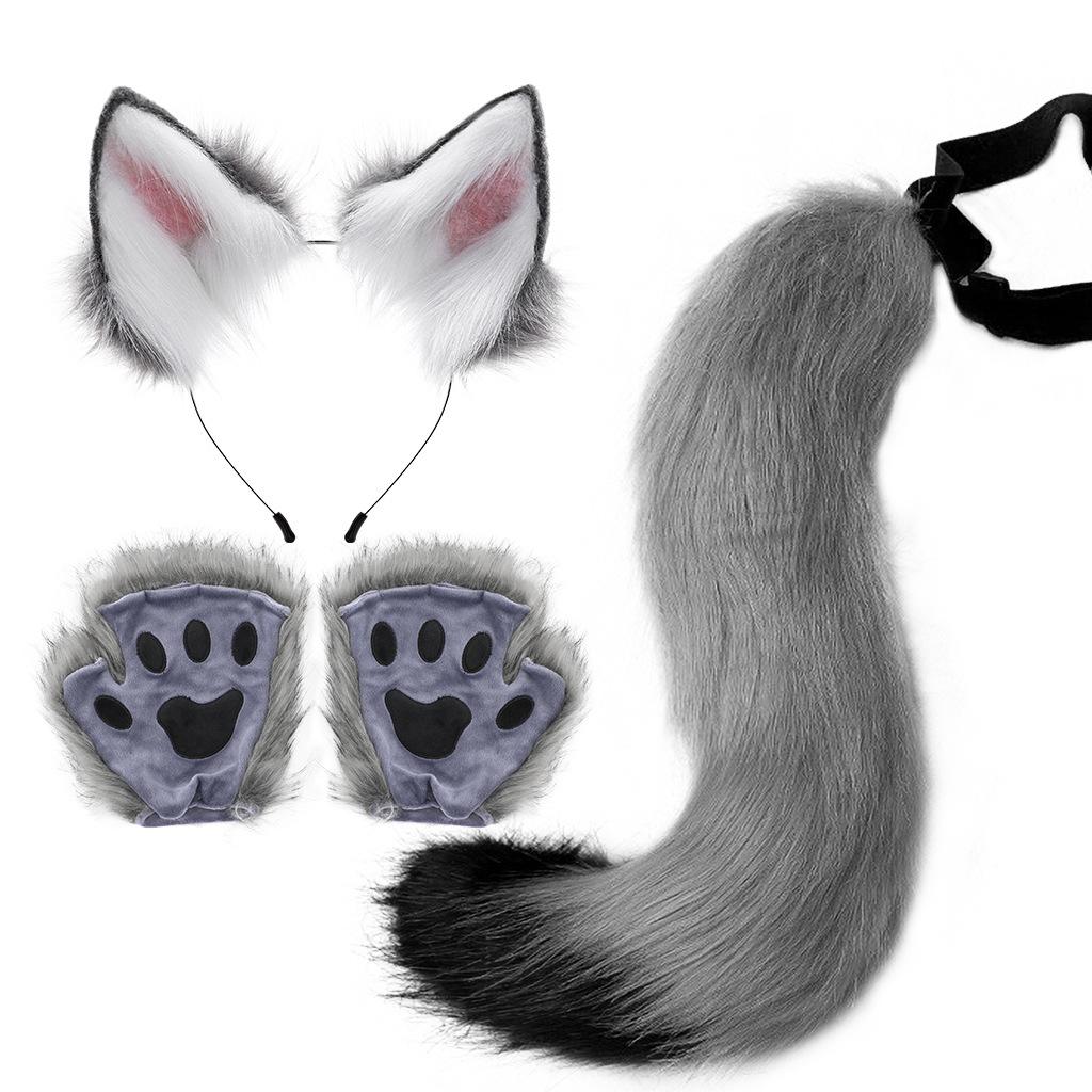 Halloween Set, Animal Claws, Explosion, Fox Ears, Headbands, Animal Ears, Beast Tail Cos Accessories Lolita.