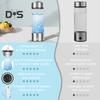 Hydrogen Water Bottle Generator 1300-2100ppb Hydrogen-Rich Water Cup 380ml High Borosilicate Glass SPE/PEM Technology Smart Health Cup for Home