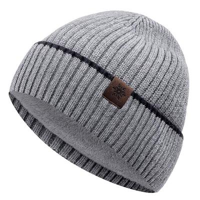 New Unisex Winter Hat Add Fleece Warm Cap Simple Design Stylish Beanie Hat For Men Women Outdoor Thicken Ski Sports Knitted Hat