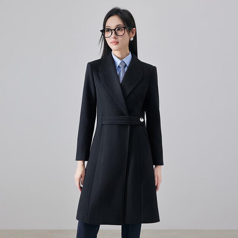 Women's Professional Padded Woolen Uniform Coat