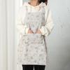 Floral Printed Kitchen Cooking Apron Breathable Gardening Work Uniform  Cooking Baking