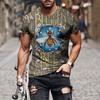 Men's Graphic Cat T Shirt Short Sleeve T shirt 3D Print Crew Neck Shirt Retro Vintage Casual Street