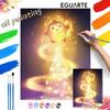 Glowing Star Character Oil Paint Digital Painting Art Kit Handmade DIY Painting Kit Home Decor