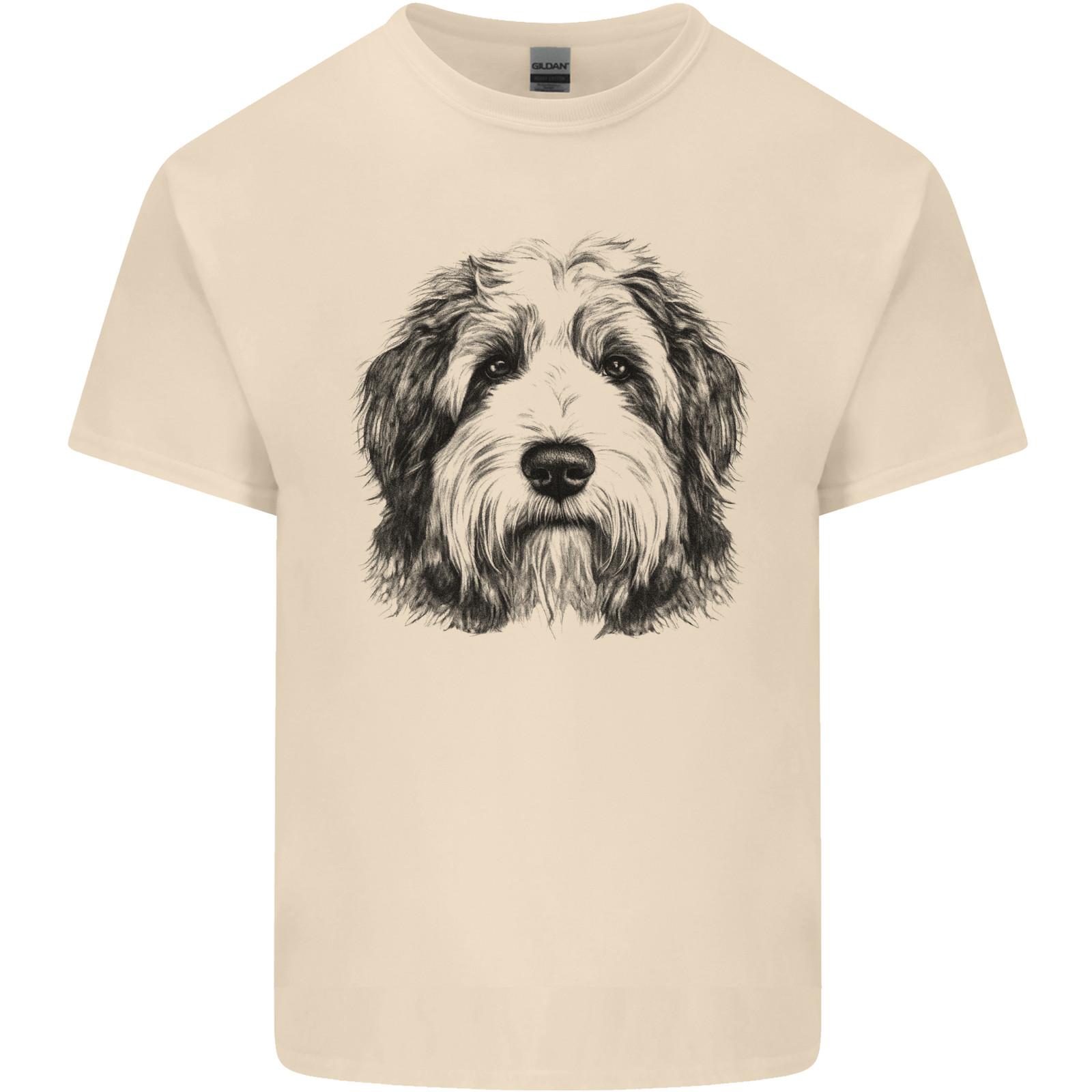 An Old English Sheepdog Dog Mens Cotton T-Shirt Tee Top S разноцветный