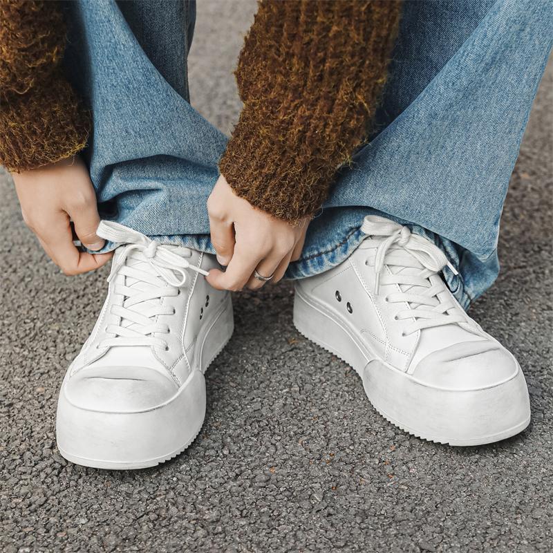Fashion Thick Soled Board Shoes Trendy Men's Classic  Styles Fashionable Outdoor Street Daily Handsome Youth Shoes Hot New -46