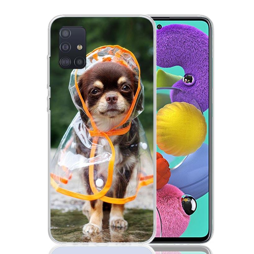 Chihuahua Puppy Teacup Dogs Case Phone Cover for Samsung Galaxy A52 A51 A50 A42 A32 A22 A12 A02S A72 A71 A70 A41 A31 A21S A40 A3