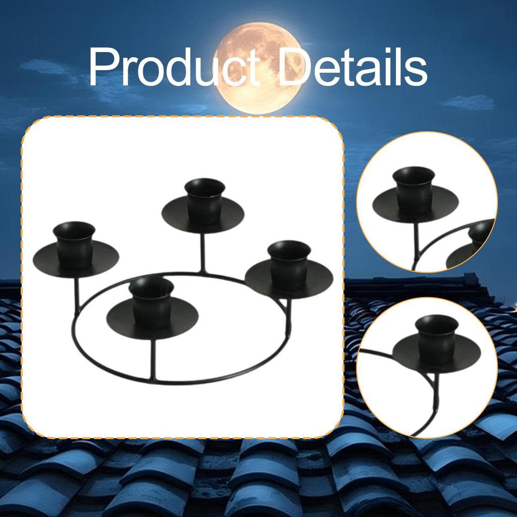 4 Arms Candle Holder, Candlestick Holder, Decorative Candle Stand, Candlelight Stand for Bedroom