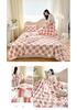 Premium Winter Coral Fleece Plaid Blanket for Women - Thickened Milk Fleece Office Nap Throw