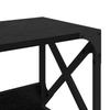 Printer Stand Black Oak Effect 44 x 26 x 31.5 cm