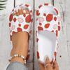 Ladies' Fashionable EVA Slippers with Leopard Print Ladies' Thick Soled Cloud Slippers for Vacation Beach  Dormitory  Plus Size Women's Shoes