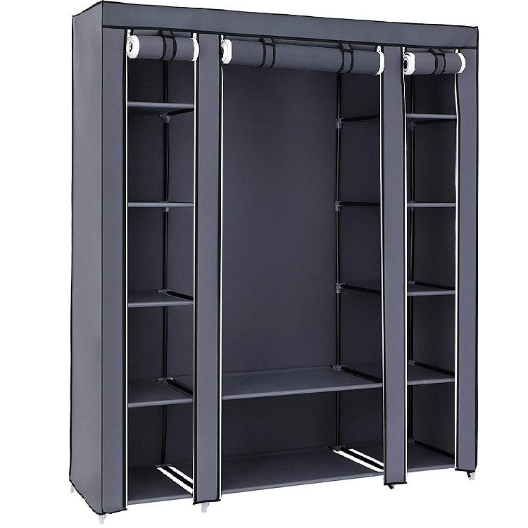 Multi-Layer 10-Grid Portable Non-Woven Fabric Wardrobe