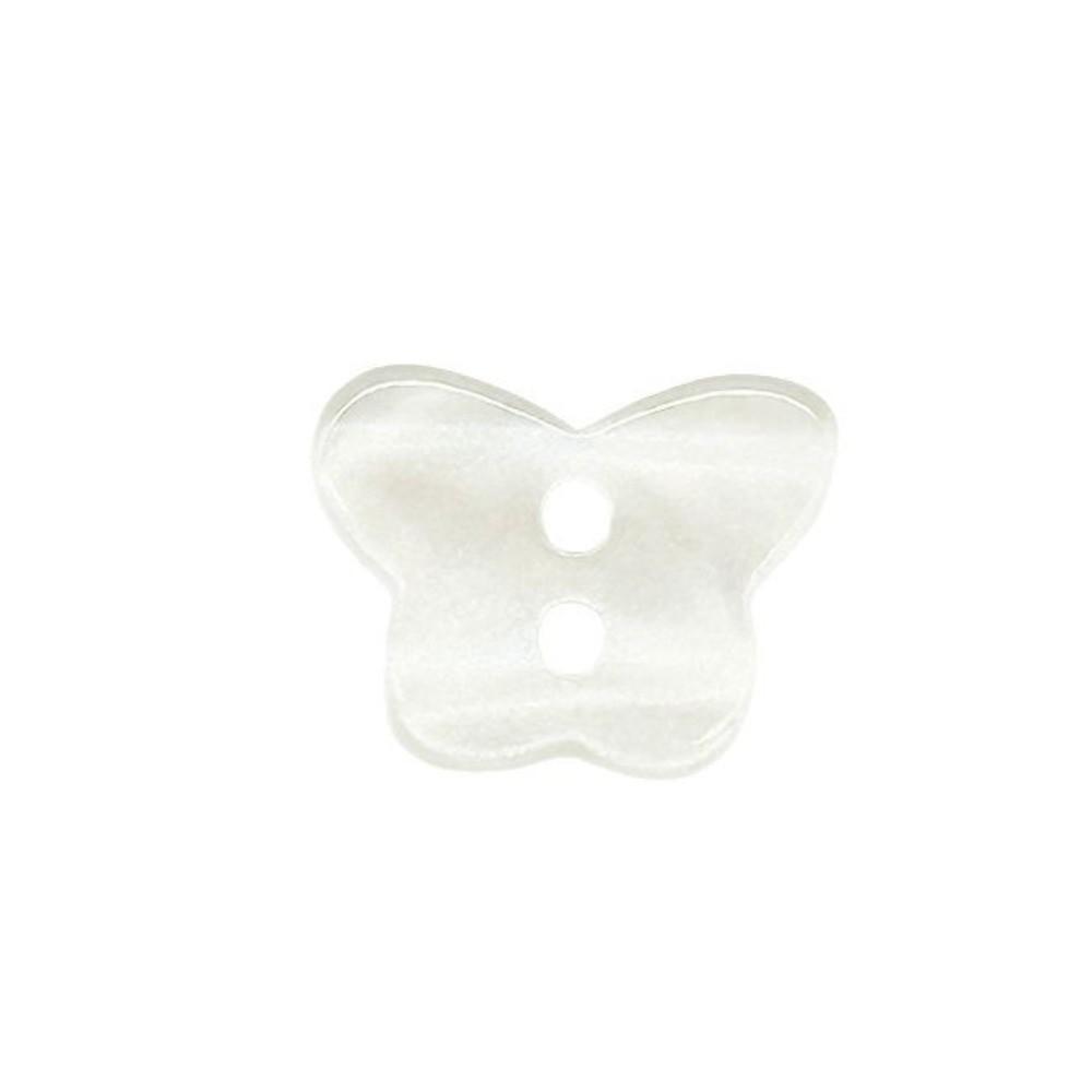 30pcs Glossy Surface Heart Buttons Cute Resin Buttons Mini Butterfly Buttons Clothing Coat