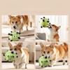 New Dog Football Toy Dog Tour Training Toy Ball Built in Bell Plush Voice Machine Washable Pet Ball ProductsCat and DogUniversal