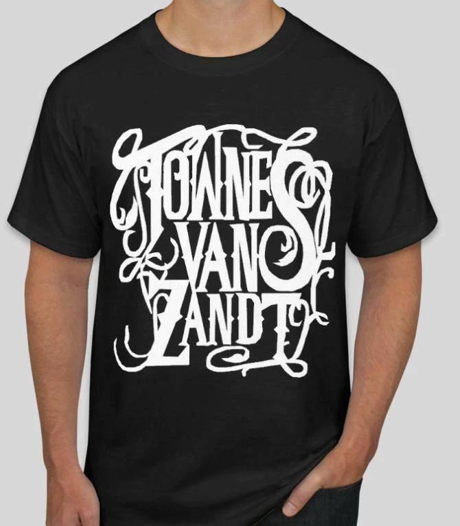 Towns Van Zandt T shirt Tee Rock Underground Music Punk Medal S