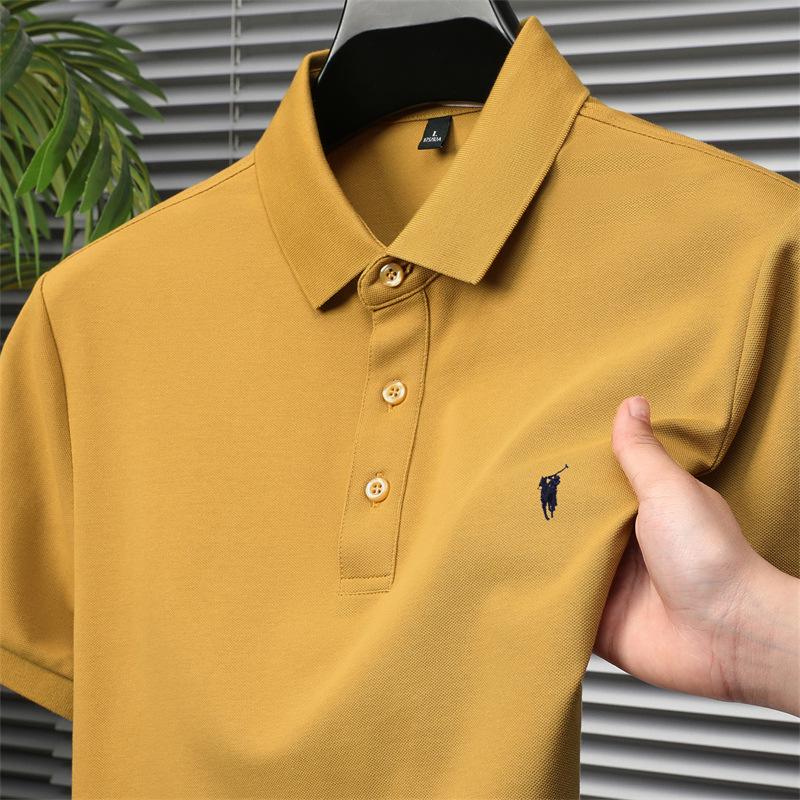 Value Vault 2025 Zomer Paul Heren Klassiek Effen Kleur Geborduurd Piqu&eacute; Katoen Poloshirt M (90-120 kg)