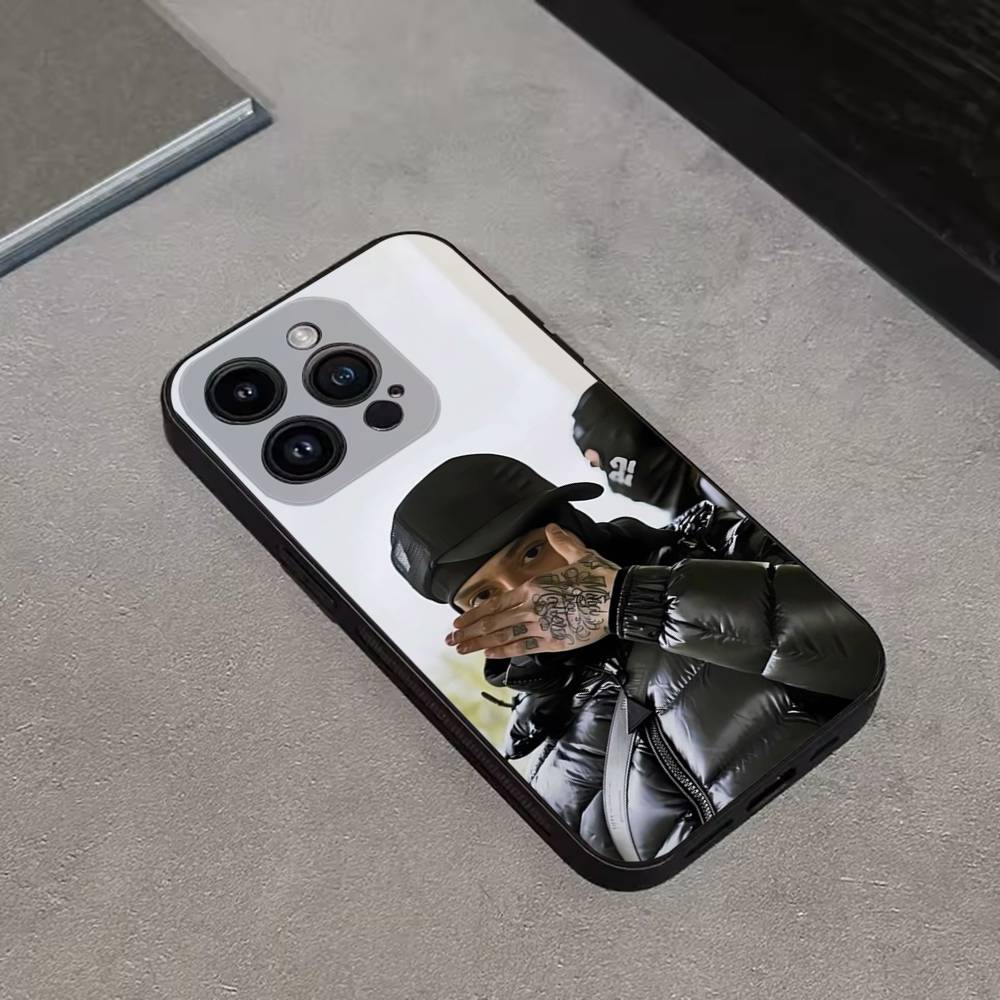 Rapper Central Cee Phone Case For iPhone 16,15,14,13,12,11 Plus,Pro Max,XS,X,XR,SE,Mini,8,7,Soft Silicone Black Cover
