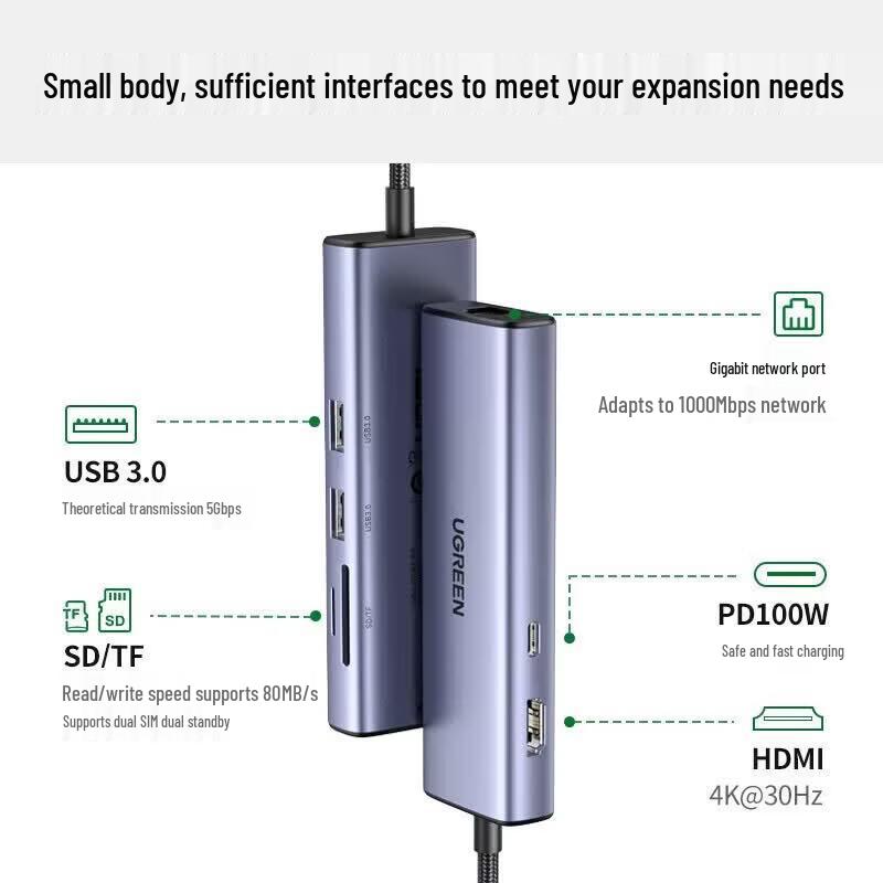 UGREEN Type-C Thunderbolt 4 Docking Station CN plug (adapter included)