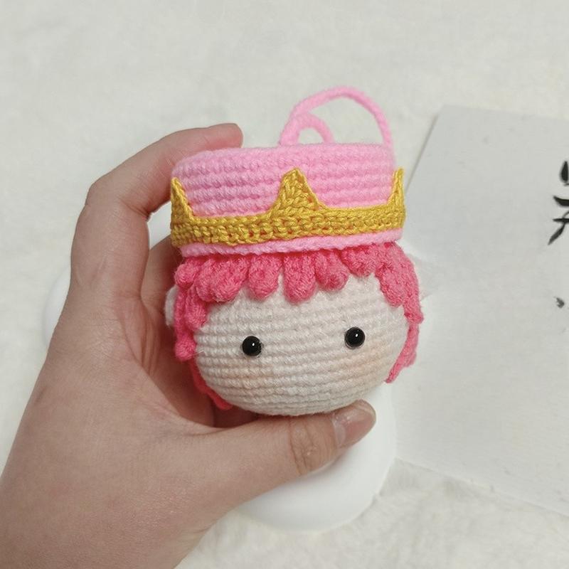 1 Set Croissant Hat Hands-On Gift Ornament G-Dragon Makes A Strong Return To Pink With Crochet Diy Material Bag Pendant Keychain