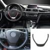Fit For BMW 3 4 Series GT 2013- Carbon Fiber Steering Wheel Sheet Cover Trim