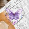 2D Flat Acrylic Purple Butterfly Decorative Plaque and Ornament for Christians,Home Desk Living Room Acrylic Decoration,Rustic Acrylic Decor for Yard